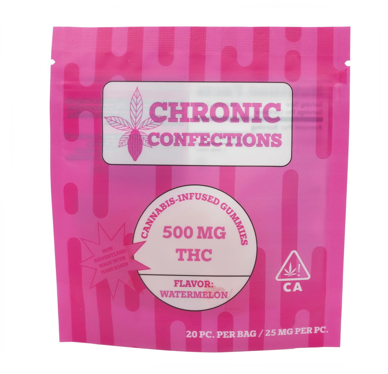 Solventless 500mg Gummies - Watermelon