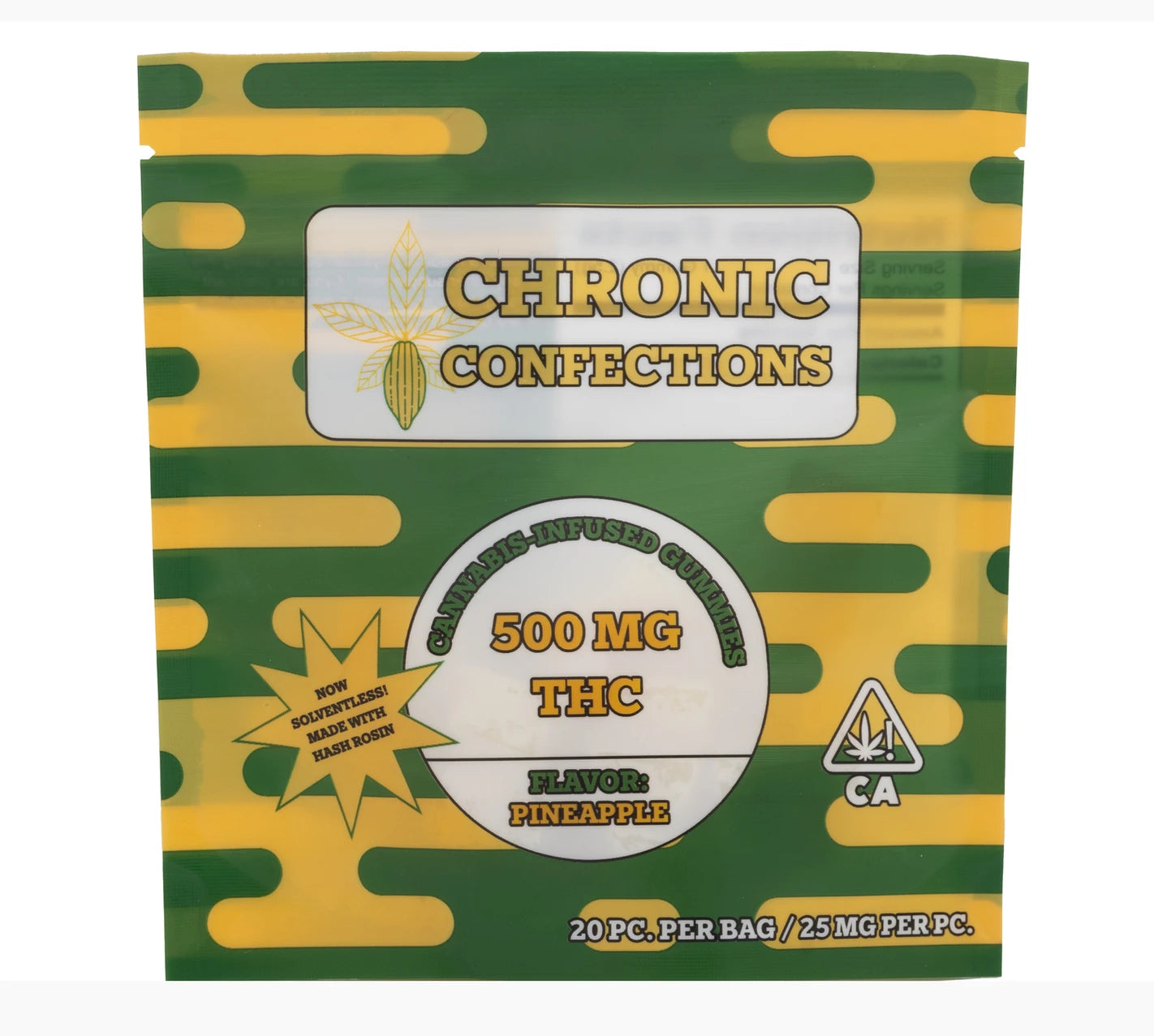 Solventless 500mg Gummies - Pineapple