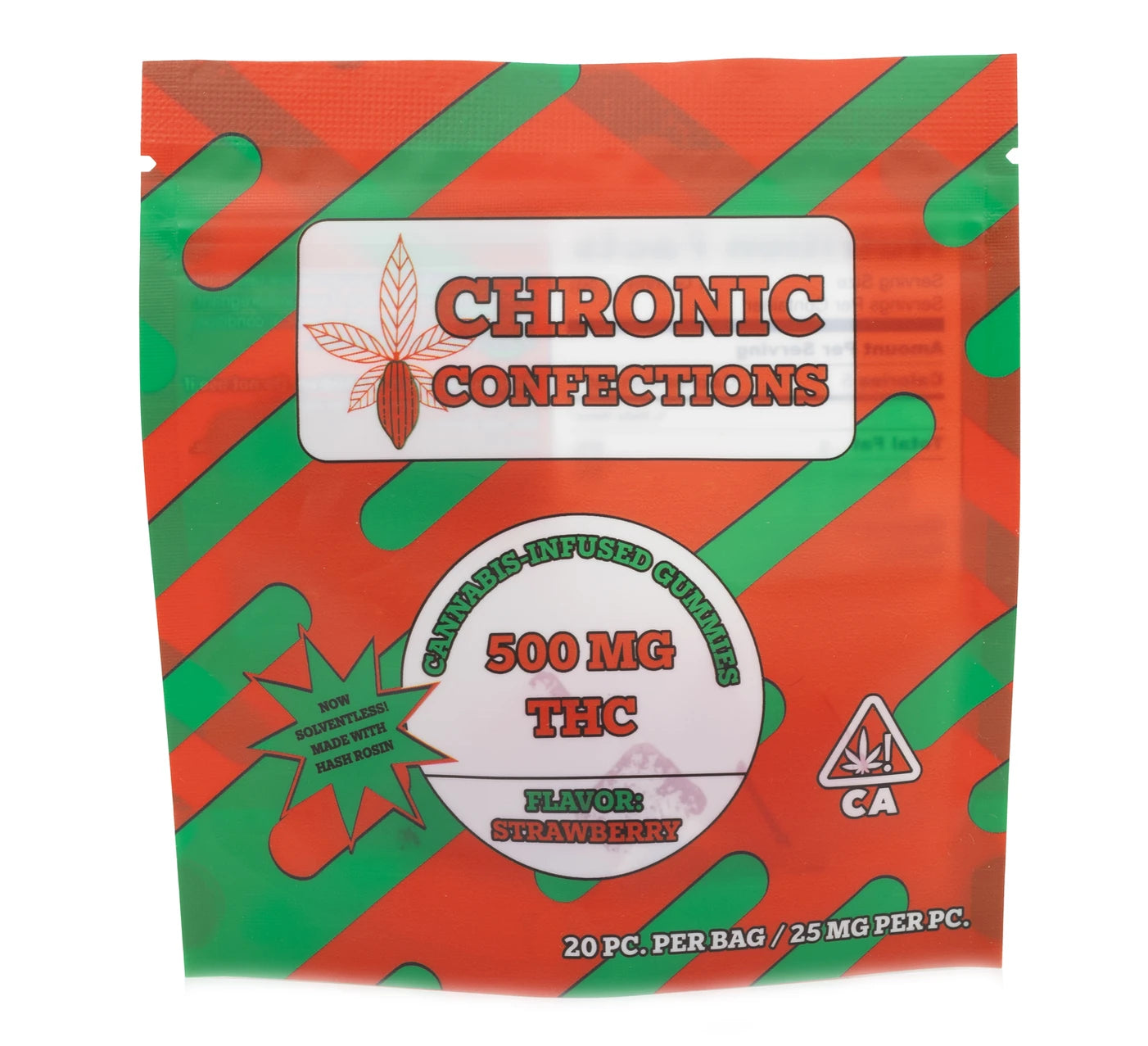 Solventless 500mg Gummies - Strawberry