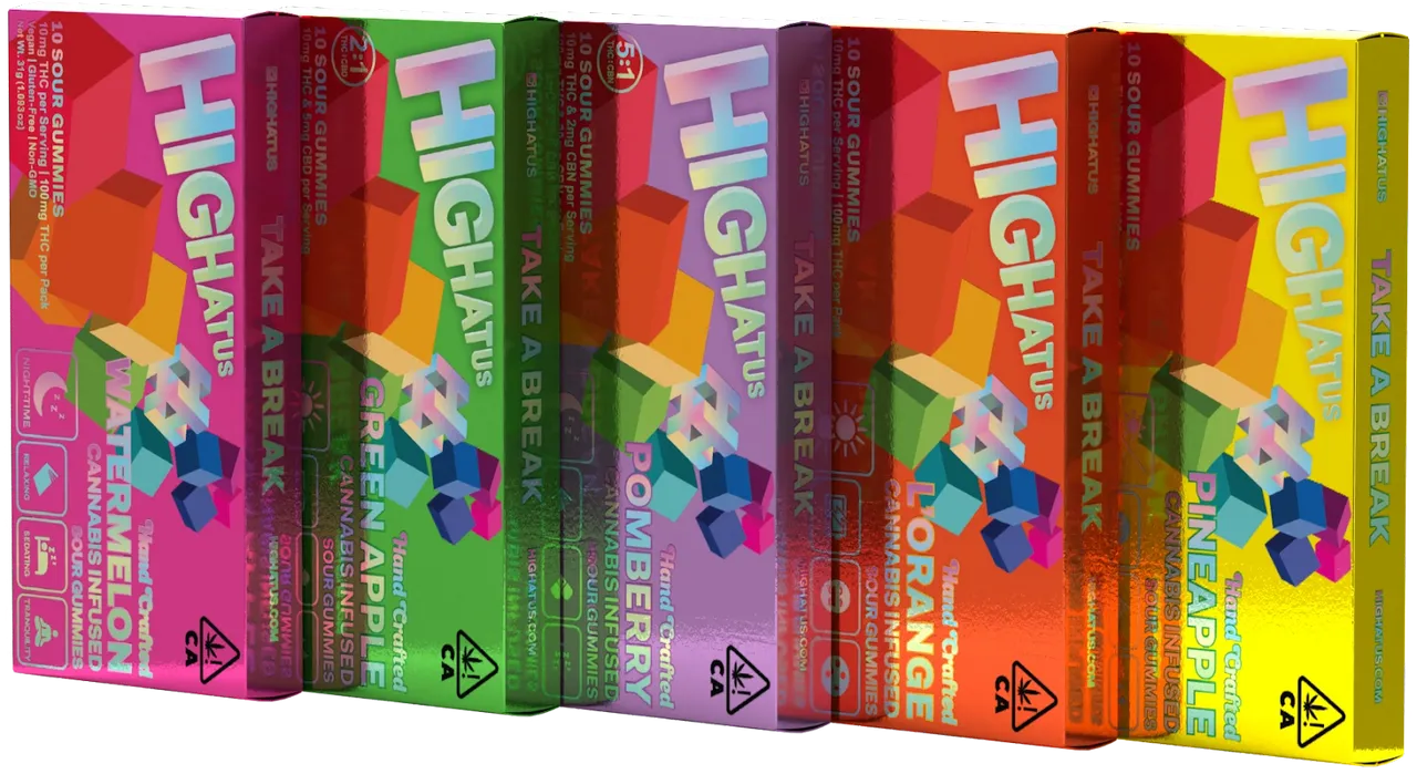 Highatus PomBerry Rosin Gummies 5:1 100mg